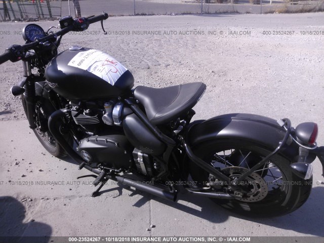 SMTD53HL5JT871870 - 2018 TRIUMPH MOTORCYCLE BONNEVILLE BOBBER BLACK BLACK photo 3
