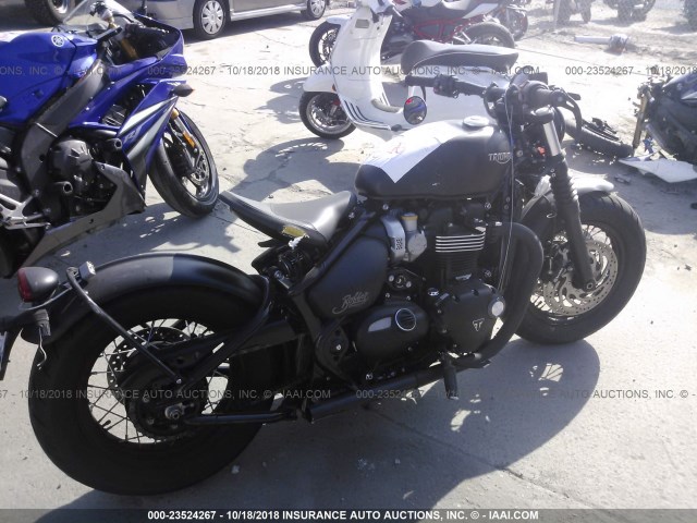 SMTD53HL5JT871870 - 2018 TRIUMPH MOTORCYCLE BONNEVILLE BOBBER BLACK BLACK photo 4