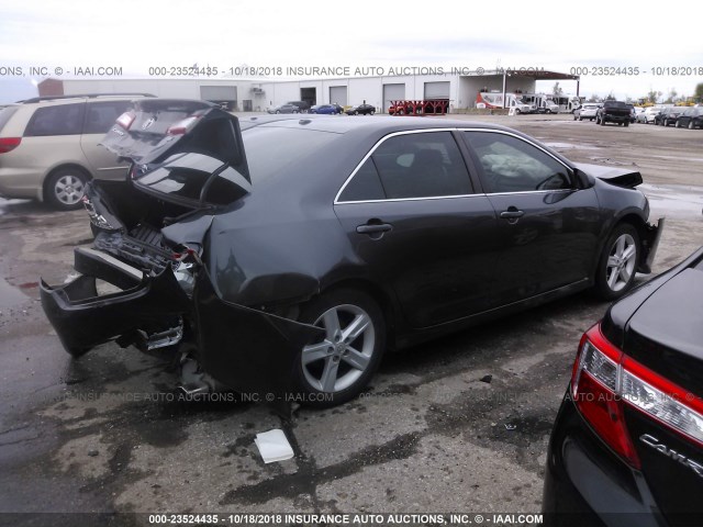 4T1BF1FK5CU589271 - 2012 TOYOTA CAMRY SE/LE/XLE GRAY photo 4