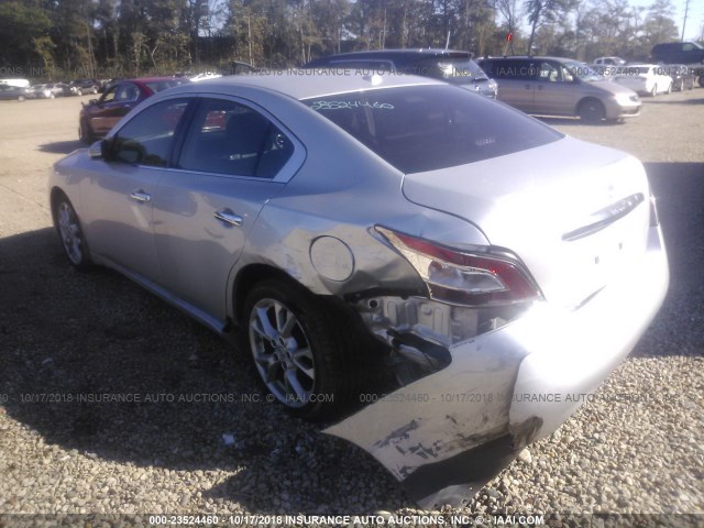 1N4AA5AP8CC841079 - 2012 NISSAN MAXIMA S/SV SILVER photo 3