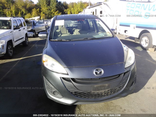 JM1CW2BL0D0145804 - 2013 MAZDA 5 SILVER photo 6