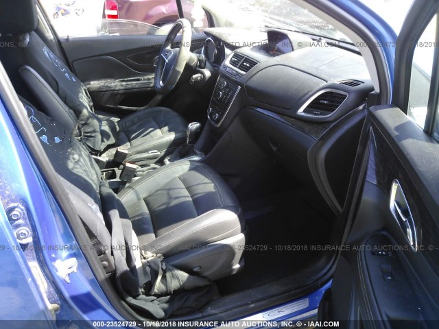 KL4CJCSB2FB183158 - 2015 BUICK ENCORE BLUE photo 5