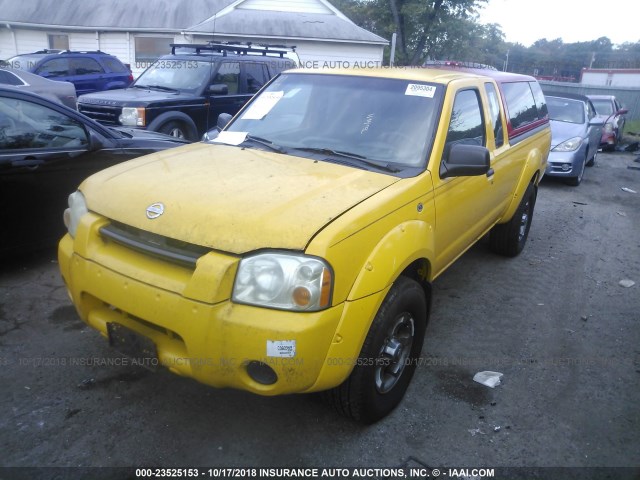 1N6ED26Y12C350934 - 2002 NISSAN FRONTIER KING CAB XE/KING CAB SE YELLOW photo 2