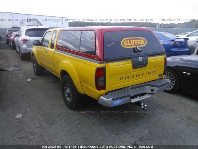 1N6ED26Y12C350934 - 2002 NISSAN FRONTIER KING CAB XE/KING CAB SE YELLOW photo 3