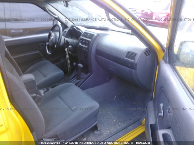 1N6ED26Y12C350934 - 2002 NISSAN FRONTIER KING CAB XE/KING CAB SE YELLOW photo 5