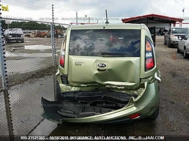 KNDJT2A25B7246558 - 2011 KIA SOUL +/!/SPORT GREEN photo 6