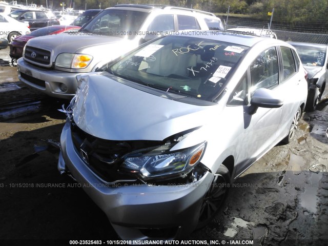 JHMGK5H77GS002204 - 2016 HONDA FIT EX/EXL GRAY photo 2