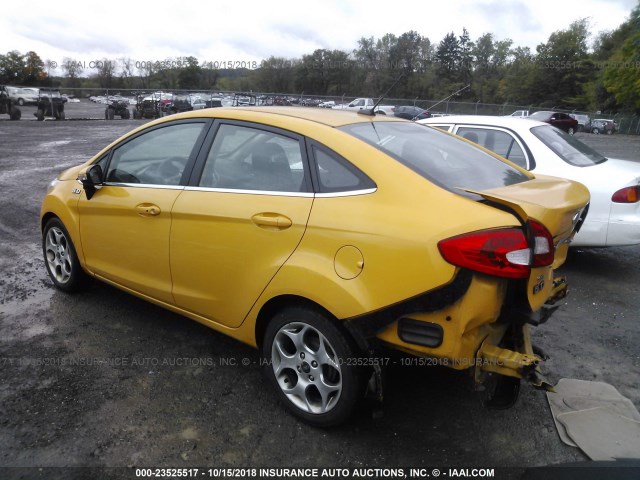 3FADP4CJ4BM116171 - 2011 FORD FIESTA SEL YELLOW photo 3