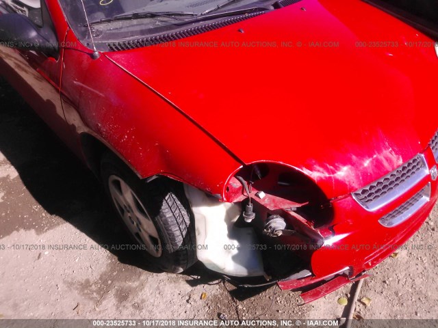 1B3ES26C14D520964 - 2004 DODGE NEON SE RED photo 6