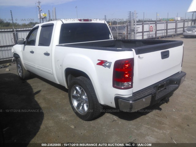 3GTRKVE32AG195260 - 2010 GMC SIERRA K1500 SLE WHITE photo 3