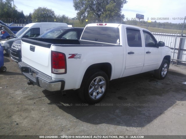 3GTRKVE32AG195260 - 2010 GMC SIERRA K1500 SLE WHITE photo 4