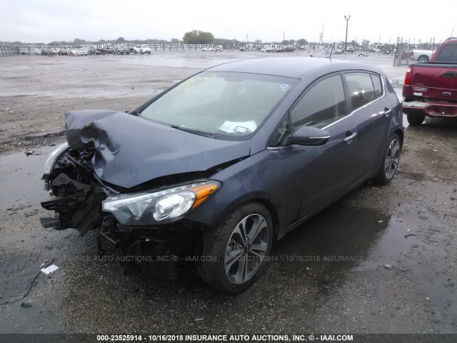 KNAFX5A85G5632431 - 2016 KIA FORTE EX BROWN photo 2