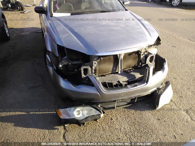 4S4BP61C697321749 - 2009 SUBARU OUTBACK 2.5I GRAY photo 6