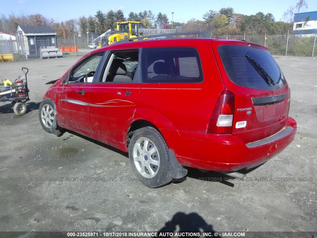 1FAFP36N35W211262 - 2005 FORD FOCUS ZXW RED photo 3