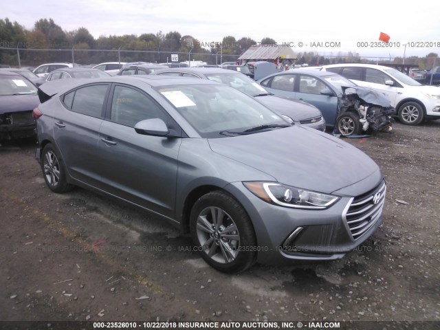 KMHD84LF8JU567290 - 2018 HYUNDAI ELANTRA SEL/VALUE/LIMITED GRAY photo 1