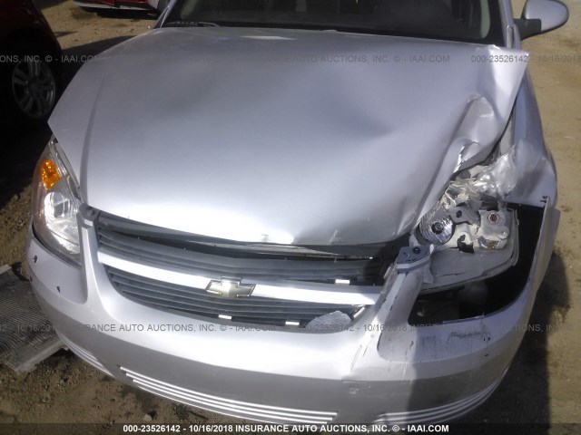 1G1AT58H797219165 - 2009 CHEVROLET COBALT LT SILVER photo 6