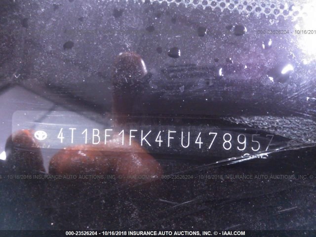 4T1BF1FK4FU478957 - 2015 TOYOTA CAMRY LE/XLE/SE/XSE Dark Blue photo 9