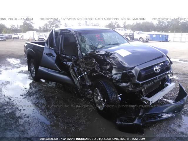 5TFTX4GN9EX034664 - 2014 TOYOTA TACOMA PRERUNNER ACCESS CAB GRAY photo 1