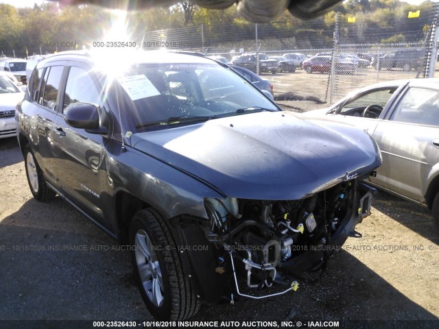 1C4NJDBB7ED740931 - 2014 JEEP COMPASS SPORT GRAY photo 1