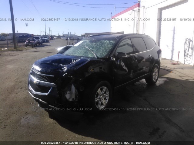 1GNKVGED9BJ330643 - 2011 CHEVROLET TRAVERSE LT BLUE photo 2