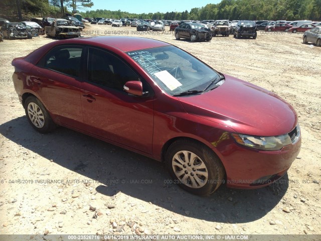 KNAFU4A24A5843030 - 2010 KIA FORTE EX RED photo 1