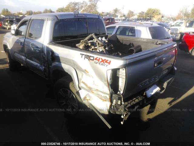 5TFCZ5AN6HX094205 - 2017 TOYOTA TACOMA DBL CAB/SR/TRDSPT/OR/PRO SILVER photo 6