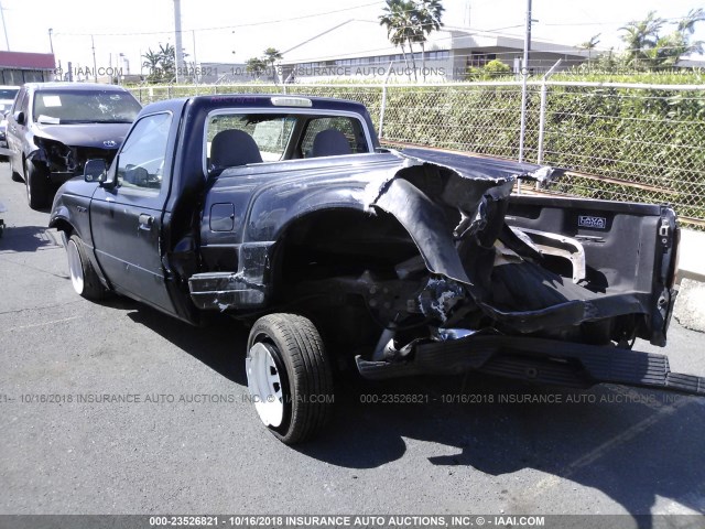 1FTCR10AXVTA70905 - 1997 FORD RANGER BLACK photo 3