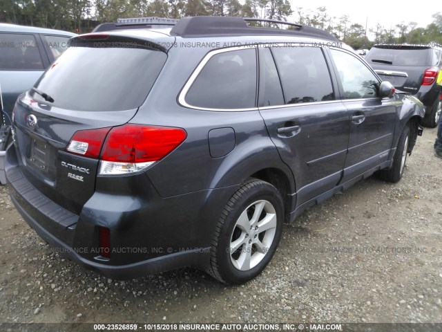 4S4BRBCC7D3240663 - 2013 SUBARU OUTBACK 2.5I PREMIUM GRAY photo 4