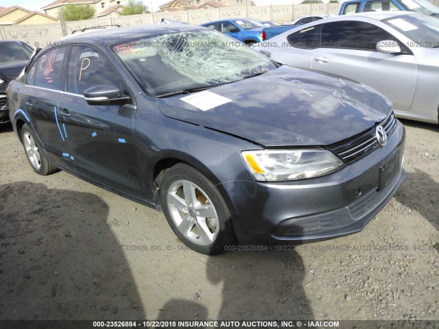 3VWLL7AJ5DM246675 - 2013 VOLKSWAGEN JETTA TDI GRAY photo 1