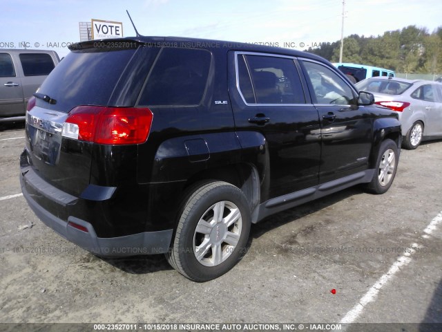 2GKALMEK5E6363247 - 2014 GMC TERRAIN SLE BLACK photo 4