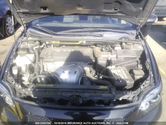 JTKDE167180236755 - 2008 TOYOTA SCION TC შავი ფოტო 10