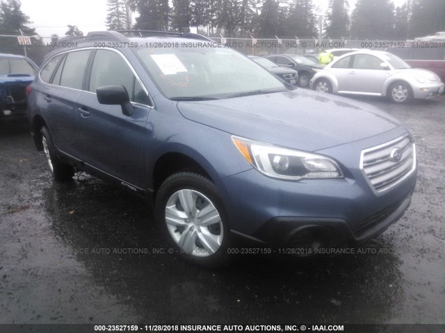 4S4BSAAC3F3322507 - 2015 SUBARU OUTBACK 2.5I BLUE photo 1