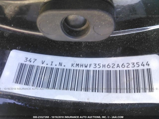 KMHWF35H62A623544 - 2002 HYUNDAI SONATA GLS/LX BLACK photo 9