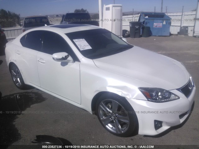 JTHBF5C29C5167397 - 2012 LEXUS IS 250 WHITE photo 1