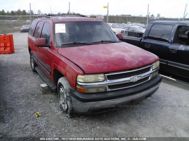 1GNEK13T51J106975 - 2001 CHEVROLET TAHOE K1500 RED photo 1