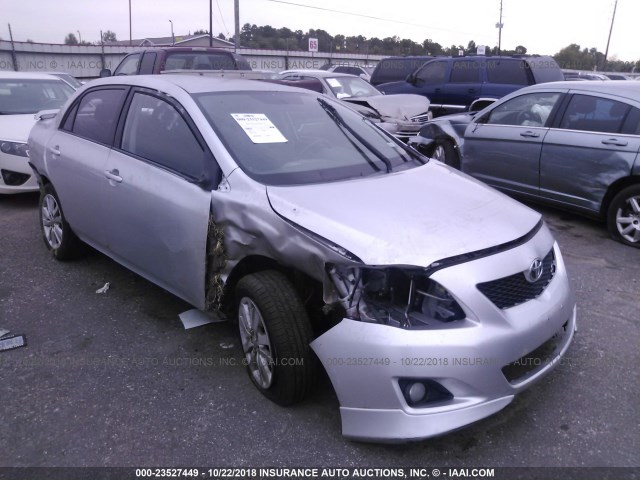 1NXBU4EE8AZ202695 - 2010 TOYOTA COROLLA S/LE/XLE SILVER photo 1