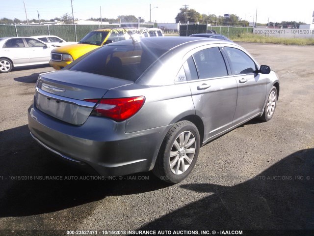 1C3CCBBB6DN694222 - 2013 CHRYSLER 200 SILVER photo 4