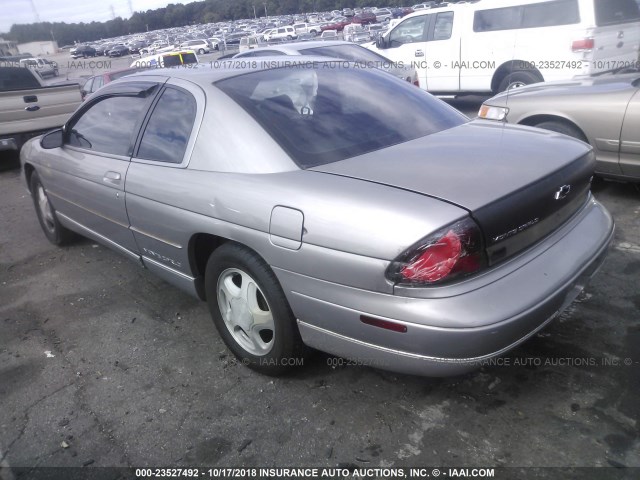 2G1WW12MXV9246123 - 1997 CHEVROLET MONTE CARLO LS Silber Foto 3