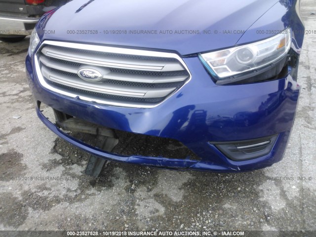 1FAHP2E89DG123632 - 2013 FORD TAURUS SEL BLUE photo 6