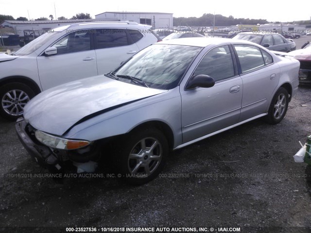 1G3NF52EX4C196849 - 2004 OLDSMOBILE ALERO GLS SILVER photo 2