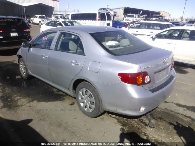 JTDBU4EE8AJ064470 - 2010 TOYOTA COROLLA S/LE/XLE SILVER photo 3