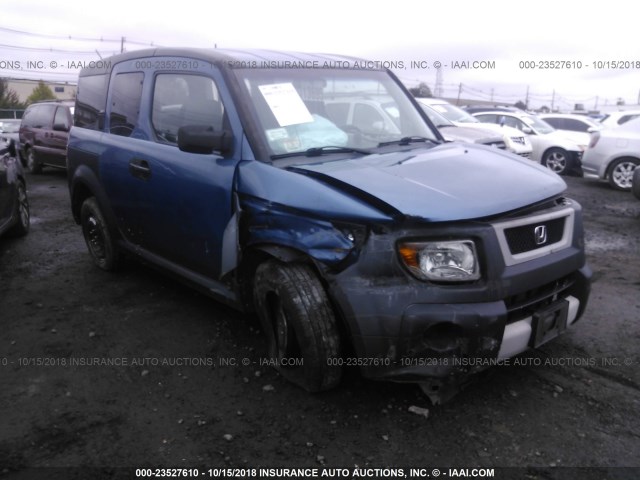 5J6YH28386L019516 - 2006 HONDA ELEMENT LX BLUE photo 1