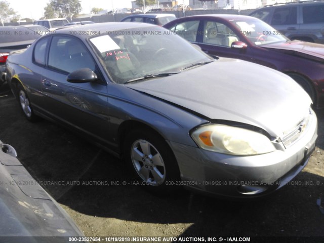 2G1WM15K269312200 - 2006 CHEVROLET MONTE CARLO LT SILVER photo 1