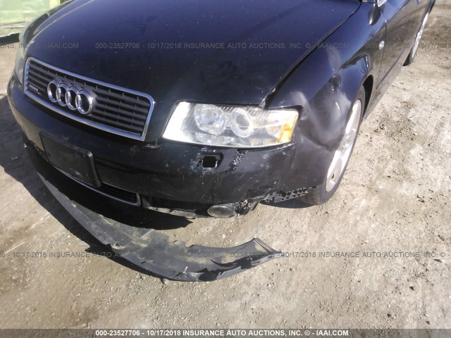 WAULT68E84A057809 - 2004 AUDI A4 3.0 QUATTRO BLACK photo 6