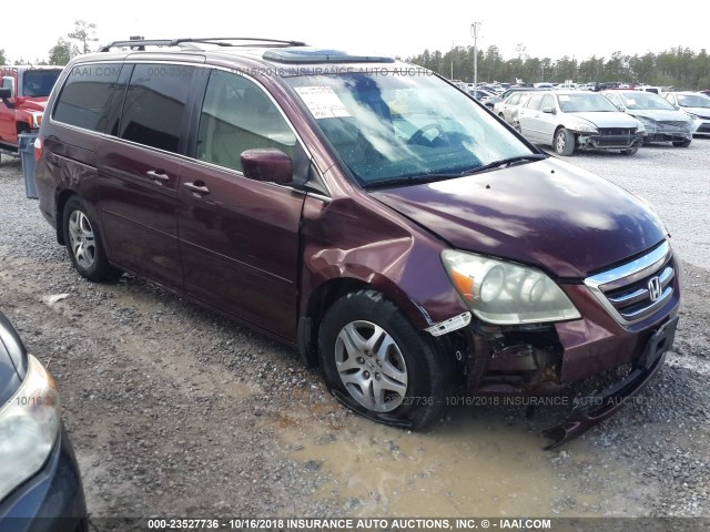 5FNRL38747B413228 - 2007 HONDA ODYSSEY EXL MAROON photo 1