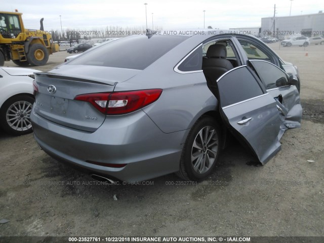 5NPE34AF7HH437287 - 2017 HYUNDAI SONATA SPORT/LIMITED GRAY photo 4