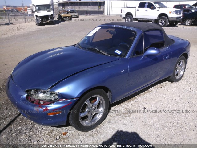 JM1NB3532Y0139188 - 2000 MAZDA MX-5 MIATA LS BLUE photo 2