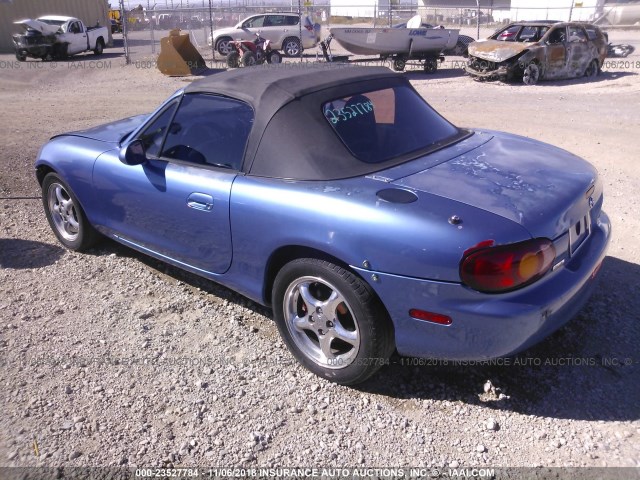 JM1NB3532Y0139188 - 2000 MAZDA MX-5 MIATA LS BLUE photo 3