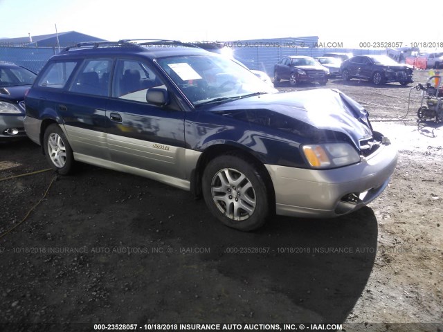 4S3BH675826614204 - 2002 SUBARU LEGACY OUTBACK AWP BLUE photo 1