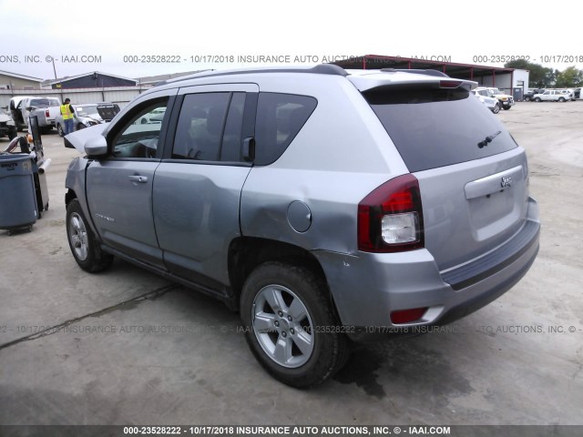 1C4NJCEA3GD735130 - 2016 JEEP COMPASS LATITUDE SILVER photo 3